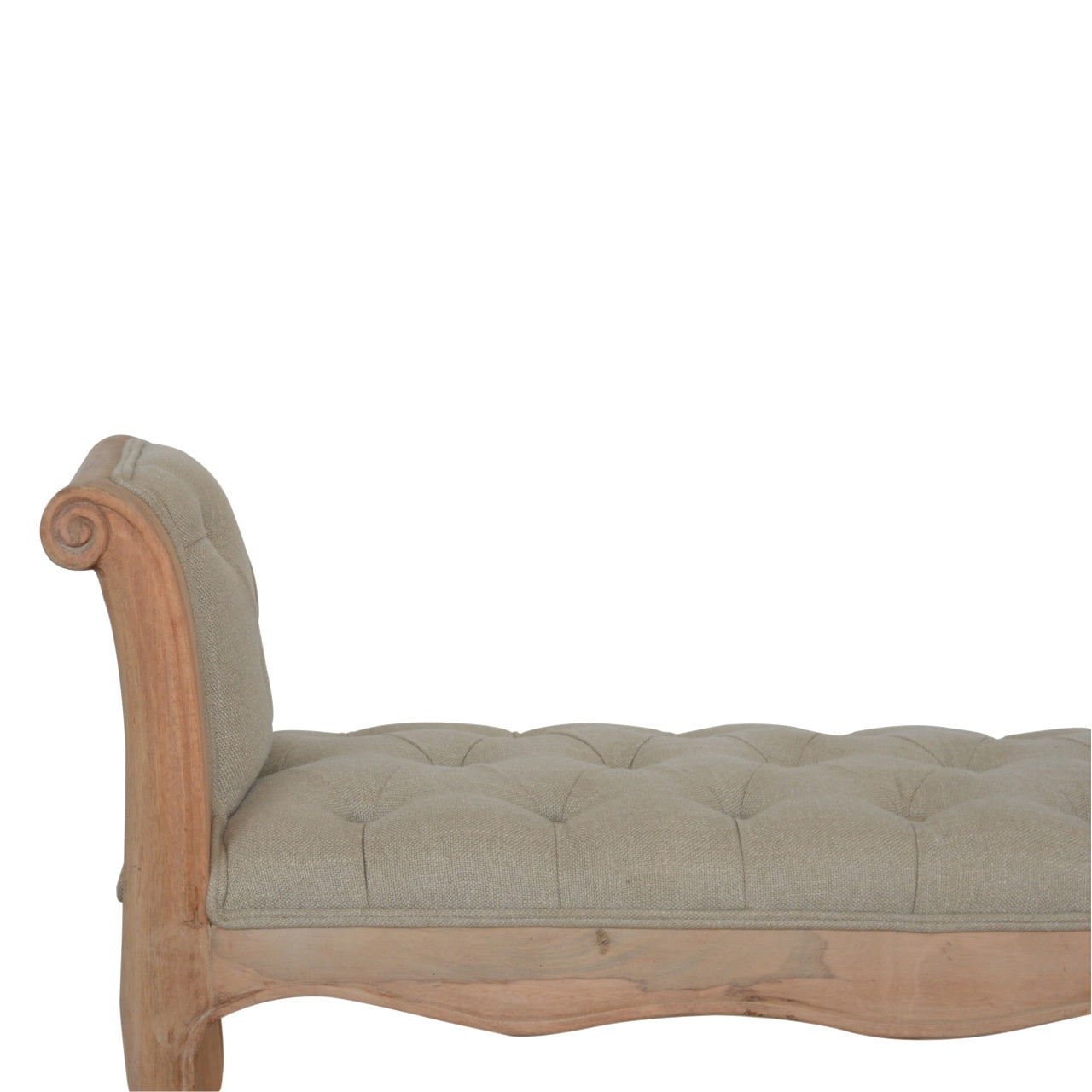 French Mud Linen Bench