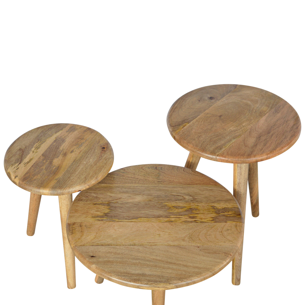 Round Nordic Nesting Stools