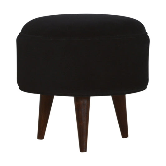 Nordic Velvet Style Footstool