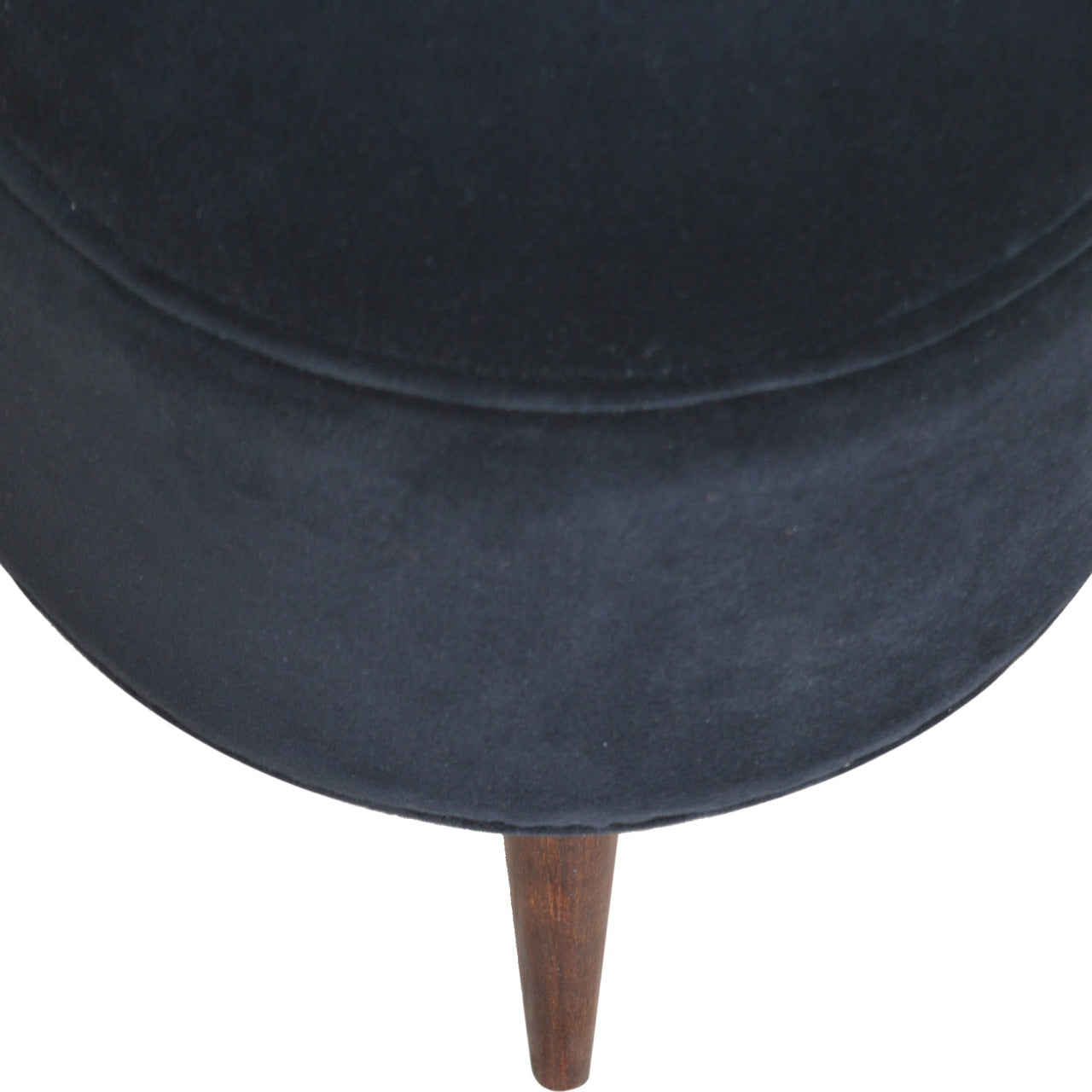 Nordic Velvet Style Footstool