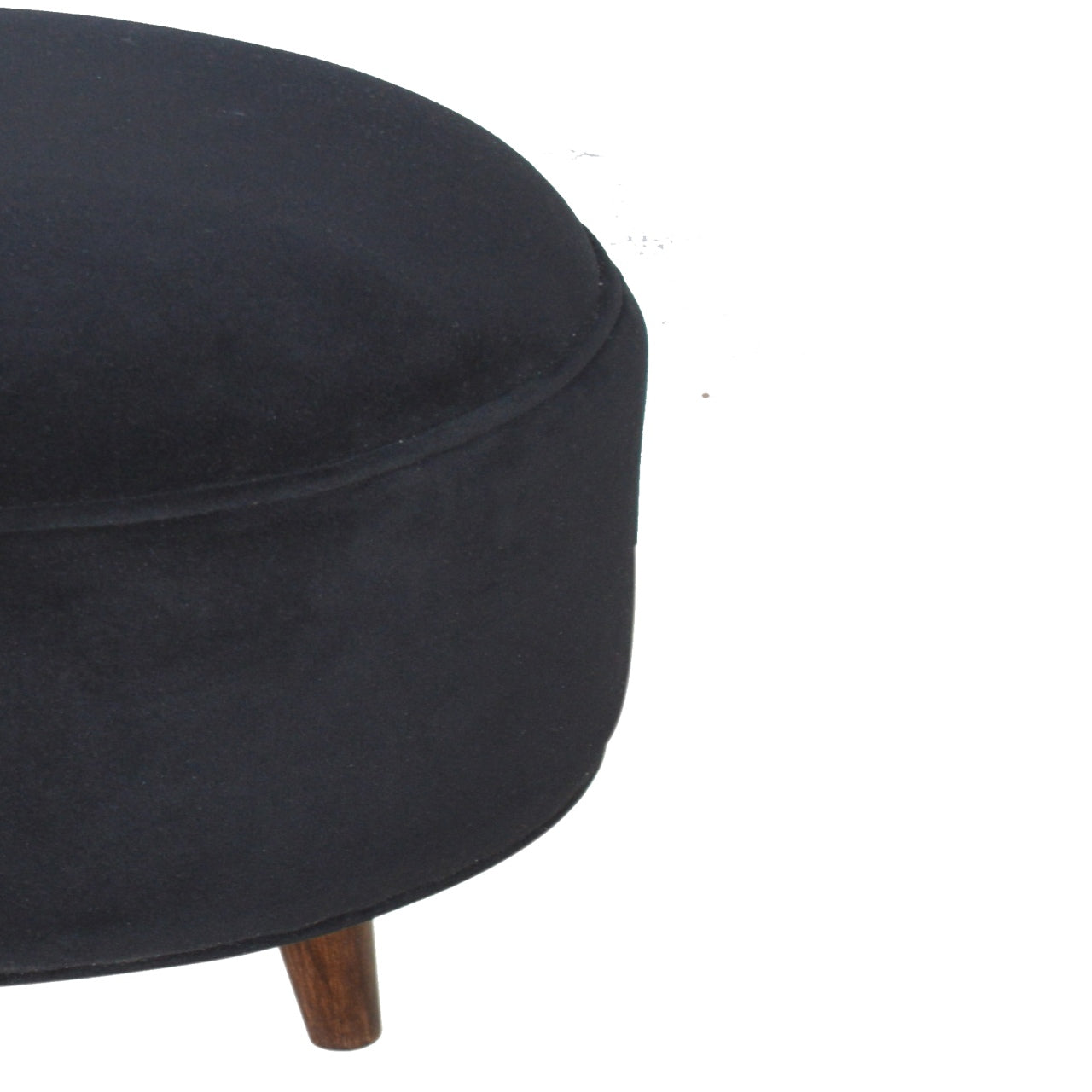 Nordic Velvet Style Footstool