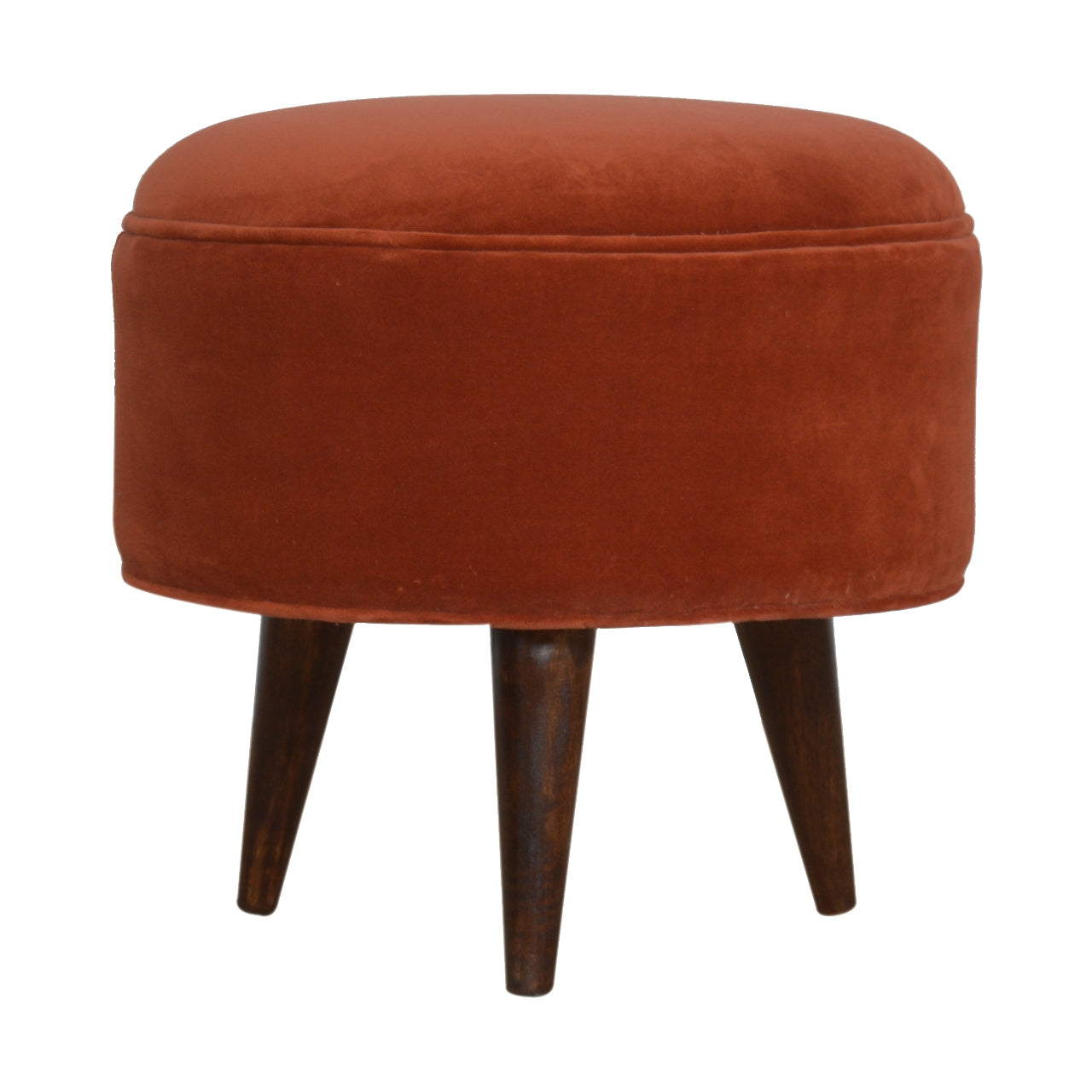 Nordic Velvet Style Footstool