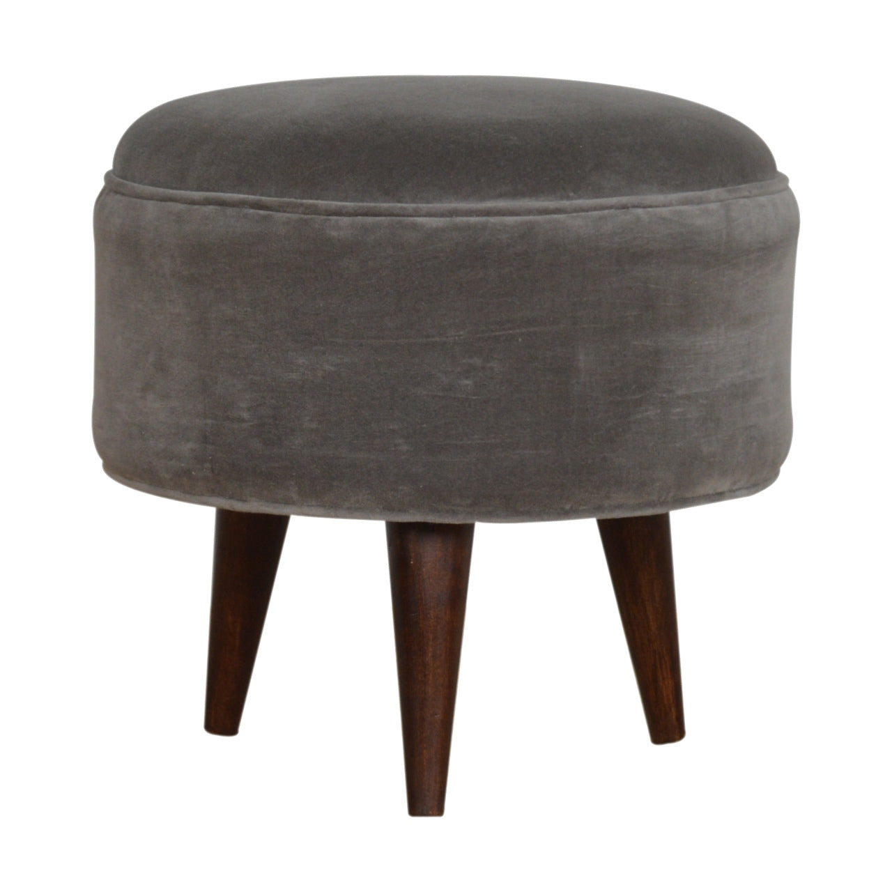 Nordic Velvet Style Footstool