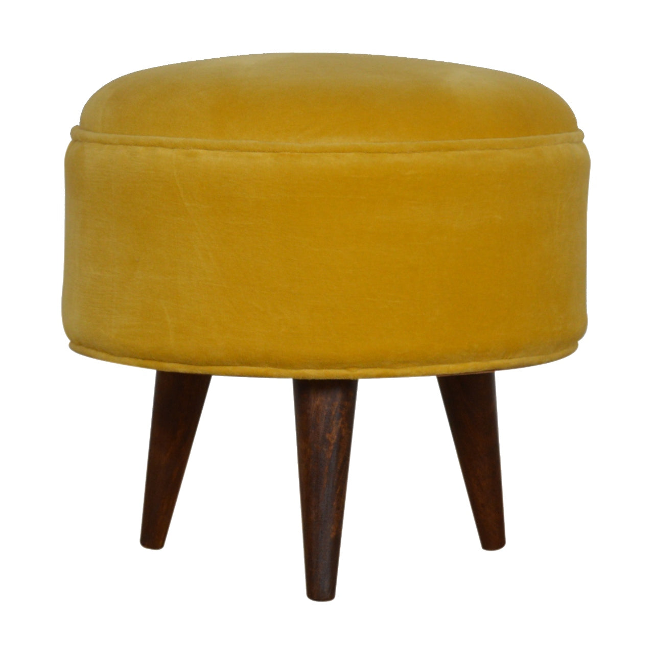 Nordic Velvet Style Footstool