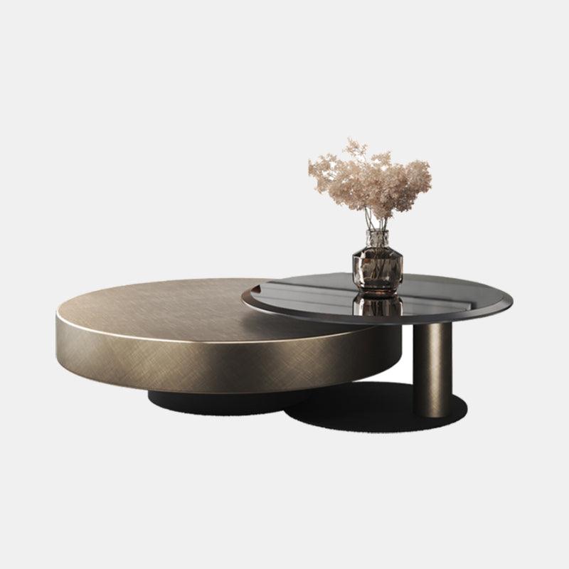 Gold Nesting Coffee Table, Gold | Weilai Concept