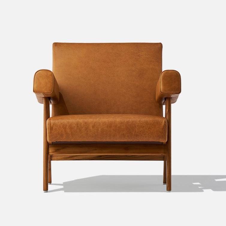 Classic Pierre J Eket Armchair, Real Leather | Weilai Concept