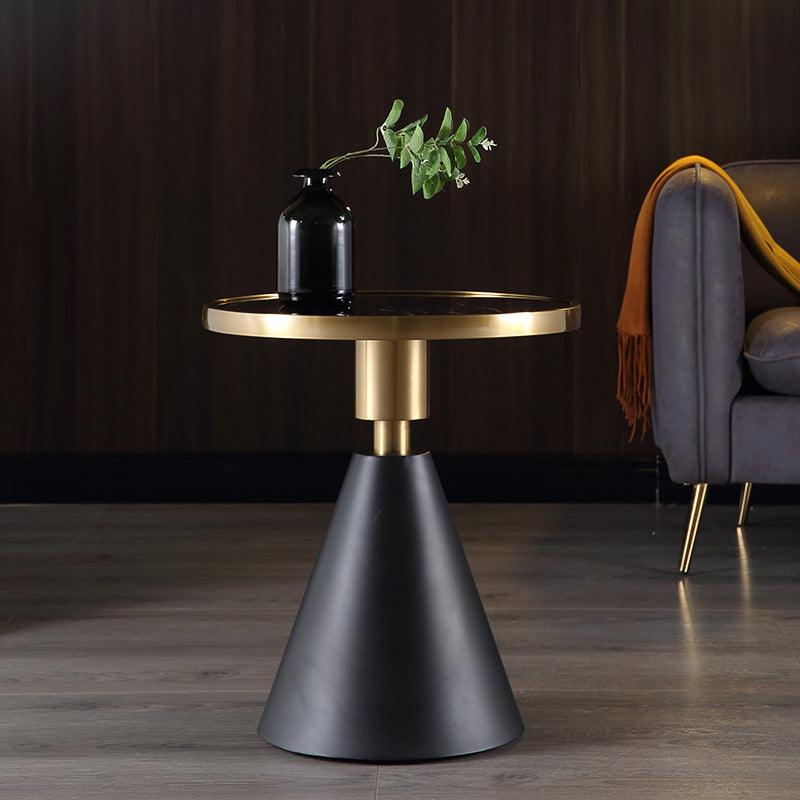 Modern Side Table with Marble top and Metal Base | Weilai Concept