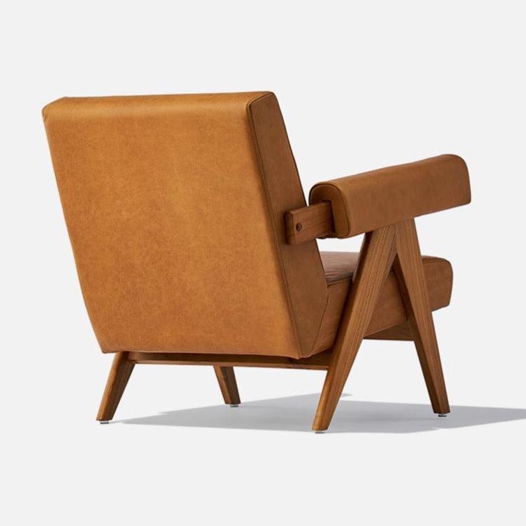 Classic Pierre J Eket Armchair, Real Leather | Weilai Concept