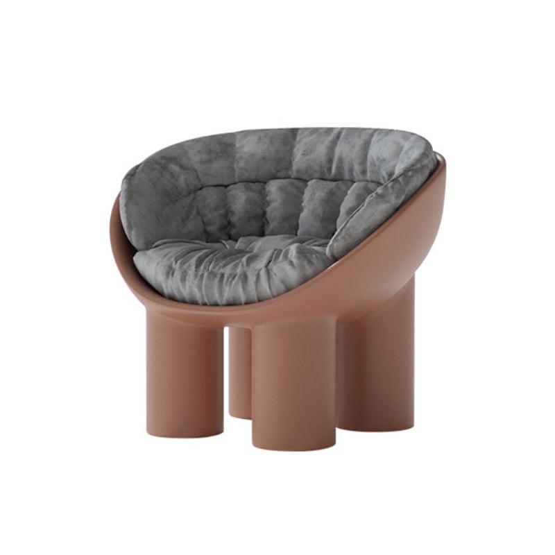 Roly Poly Fiberglass Armchair With Cushion, Black | Weilai Concept