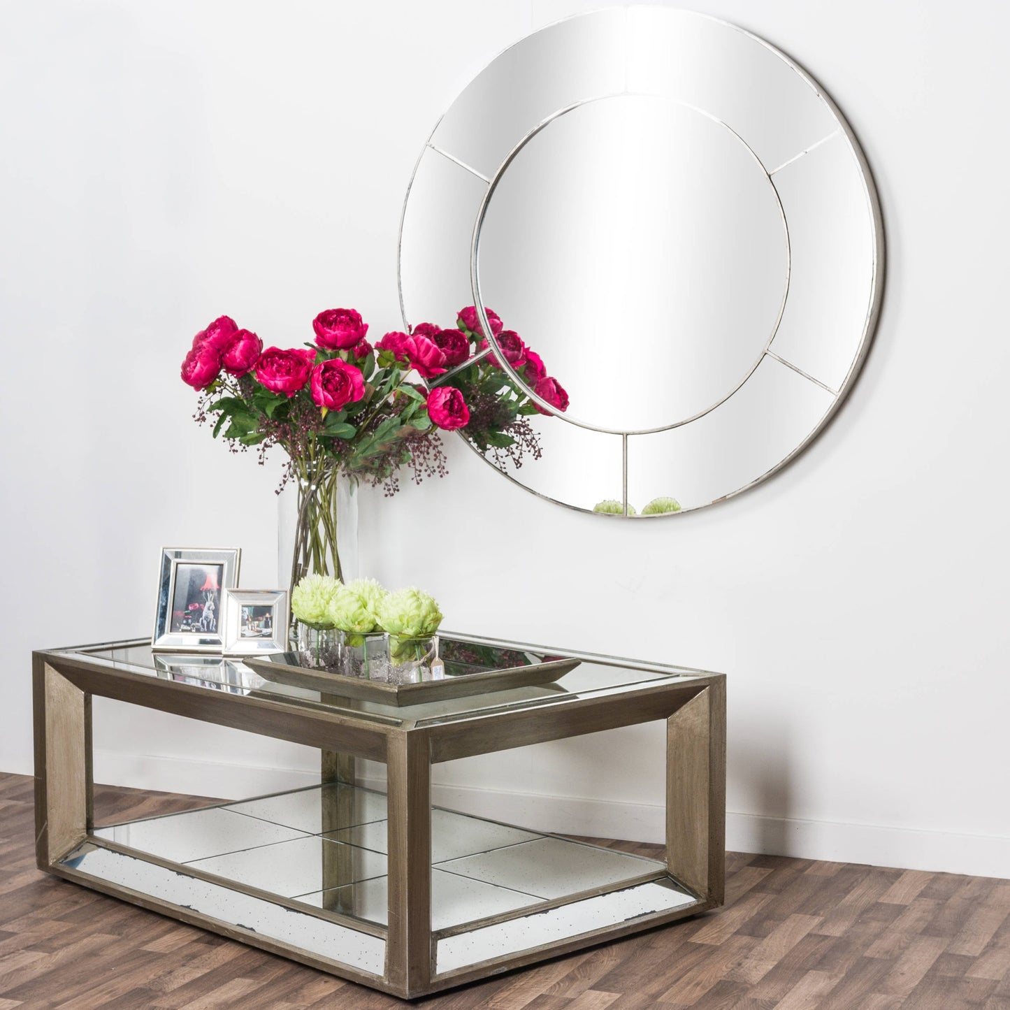 Augustus Circular Window Wall Mirror