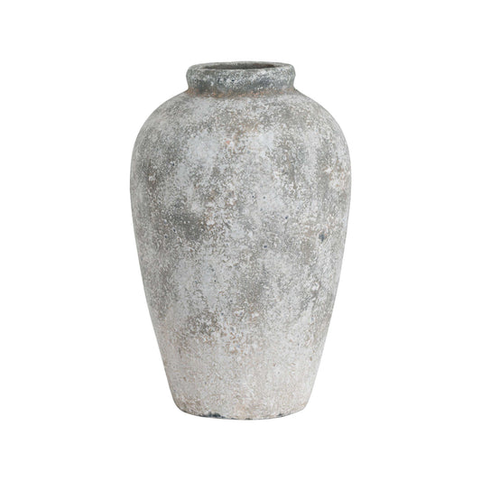 Alfie Aged Stone Tall Ceramic Vase