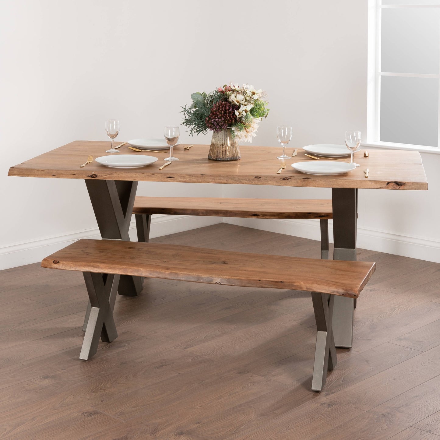 Live Edge Dining Table Six Seater