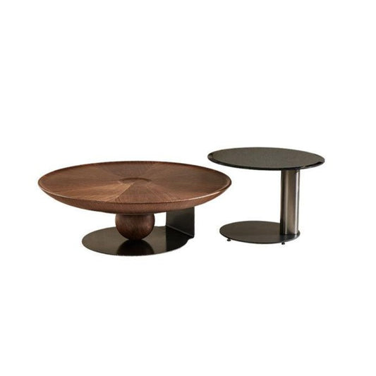 Ian Round Coffee Table Set, Solid Wood | Weilai Concept