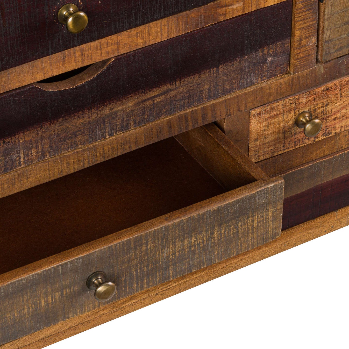 Reclaimed Industrial Chest With Brass Handle