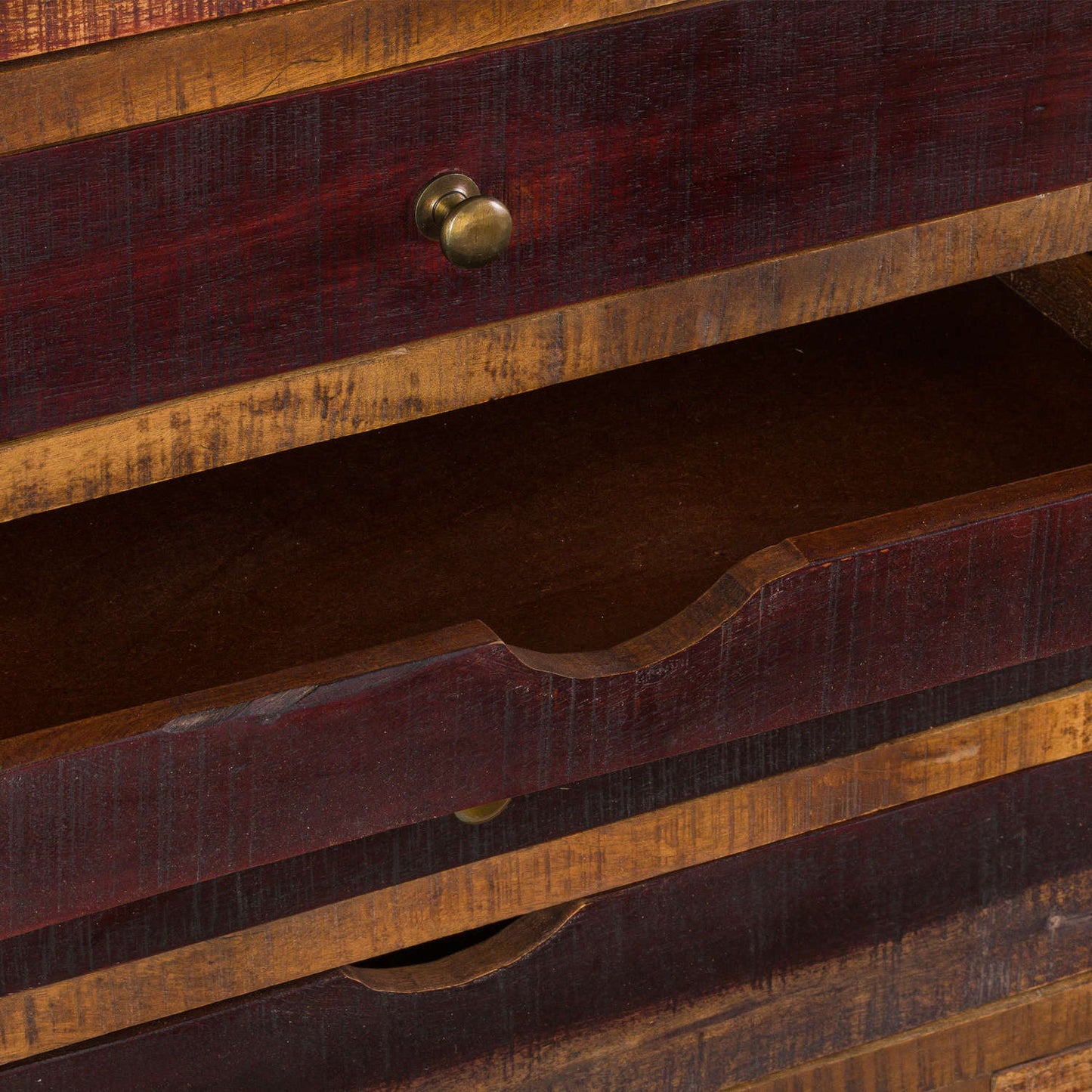 Reclaimed Industrial Chest With Brass Handle