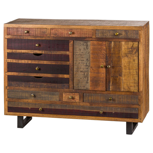 Reclaimed Industrial Chest With Brass Handle