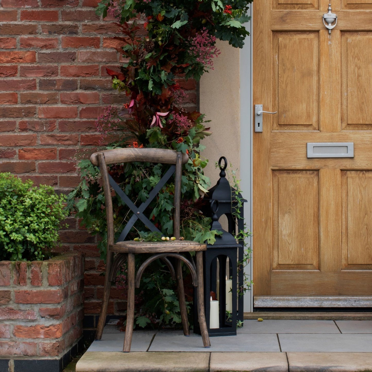 Edward Oak Cross Back Dining Chair