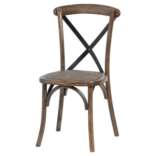 Edward Oak Cross Back Dining Chair