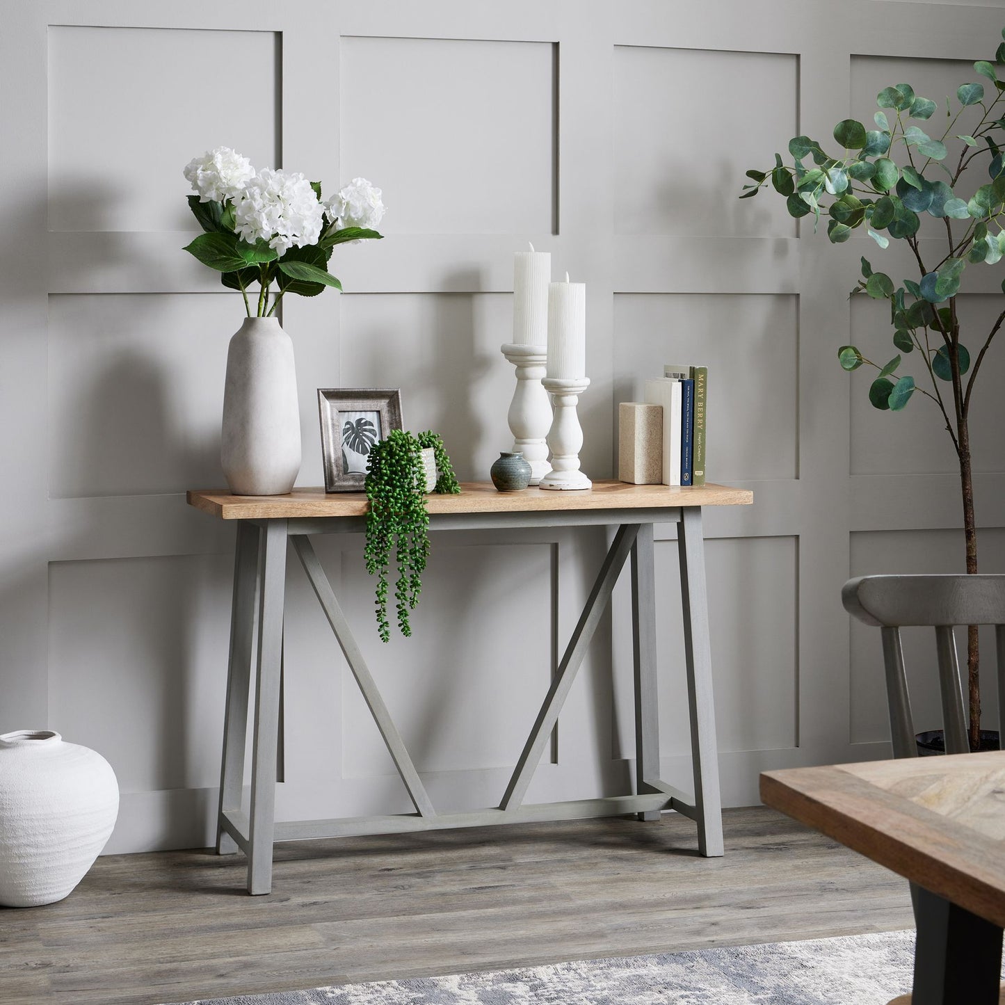 Nordic Grey Console Table