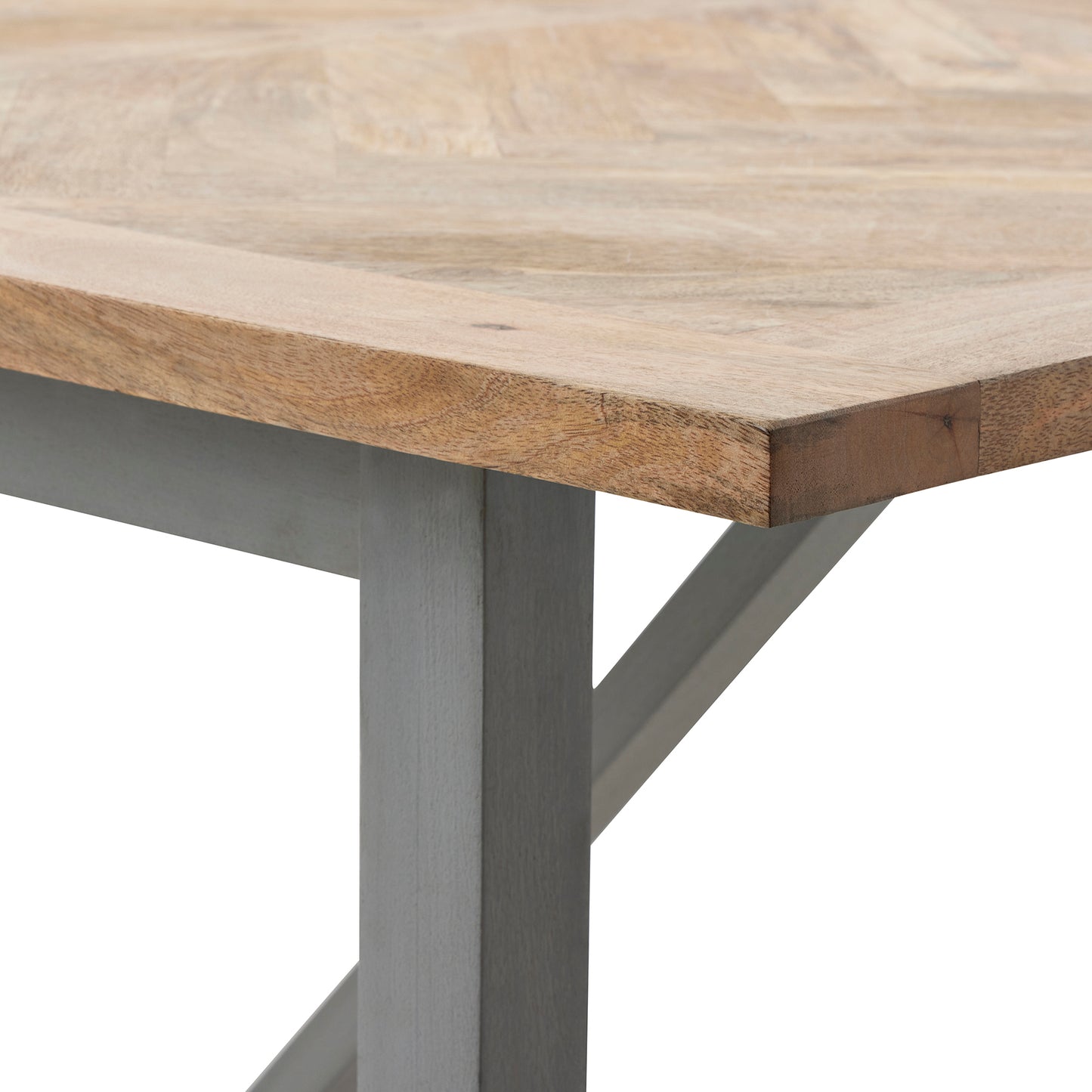 Nordic Grey Dining Table Six Person