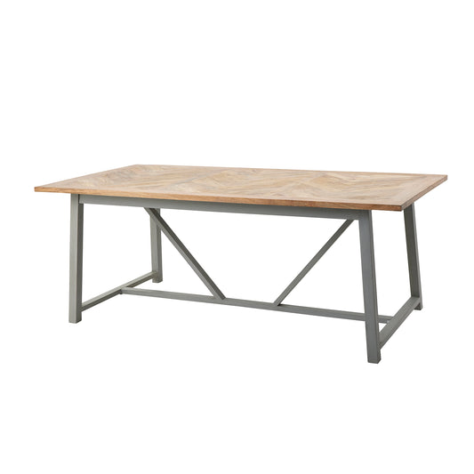 Nordic Grey Dining Table Six Person