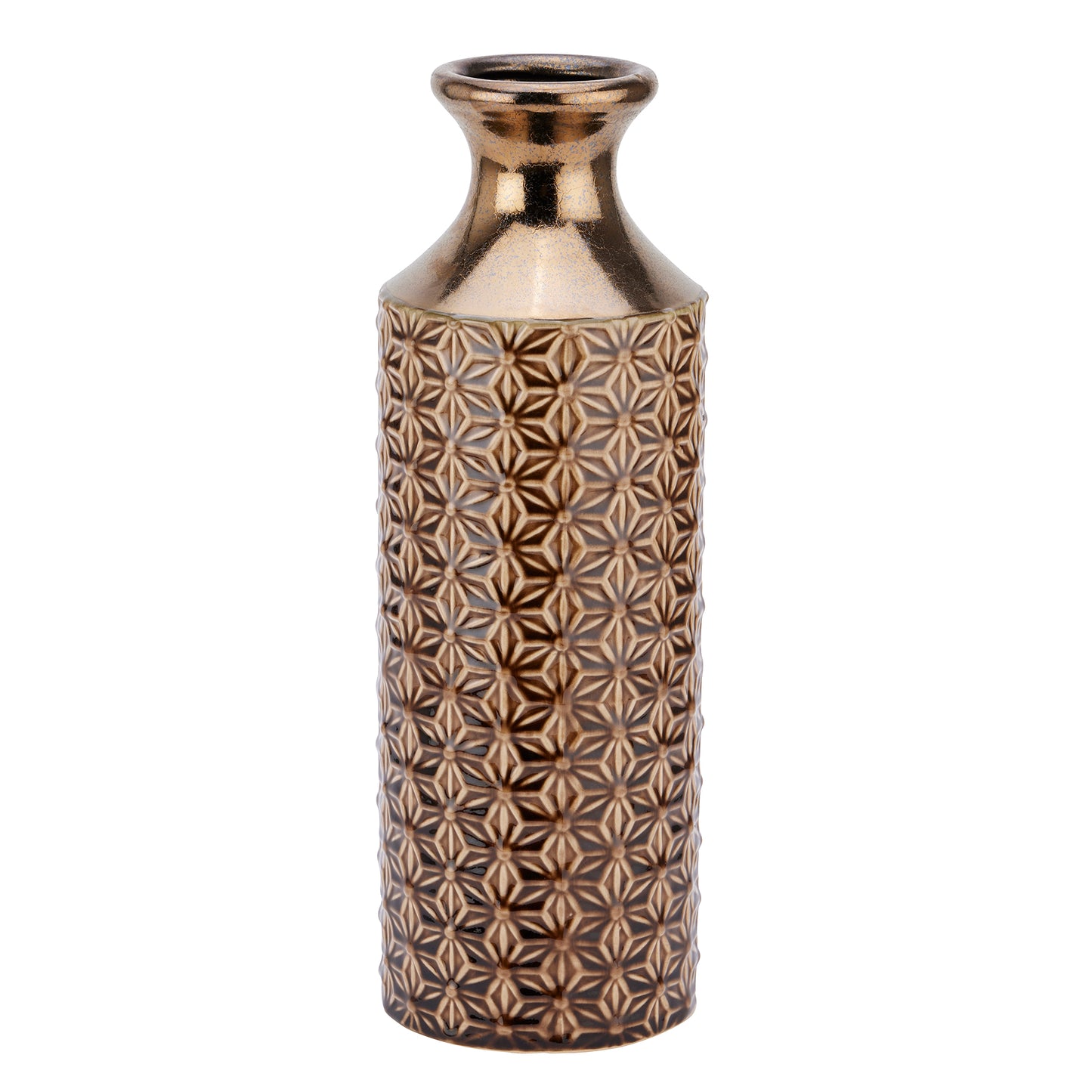 Seville Collection Caramel Fluted Vase