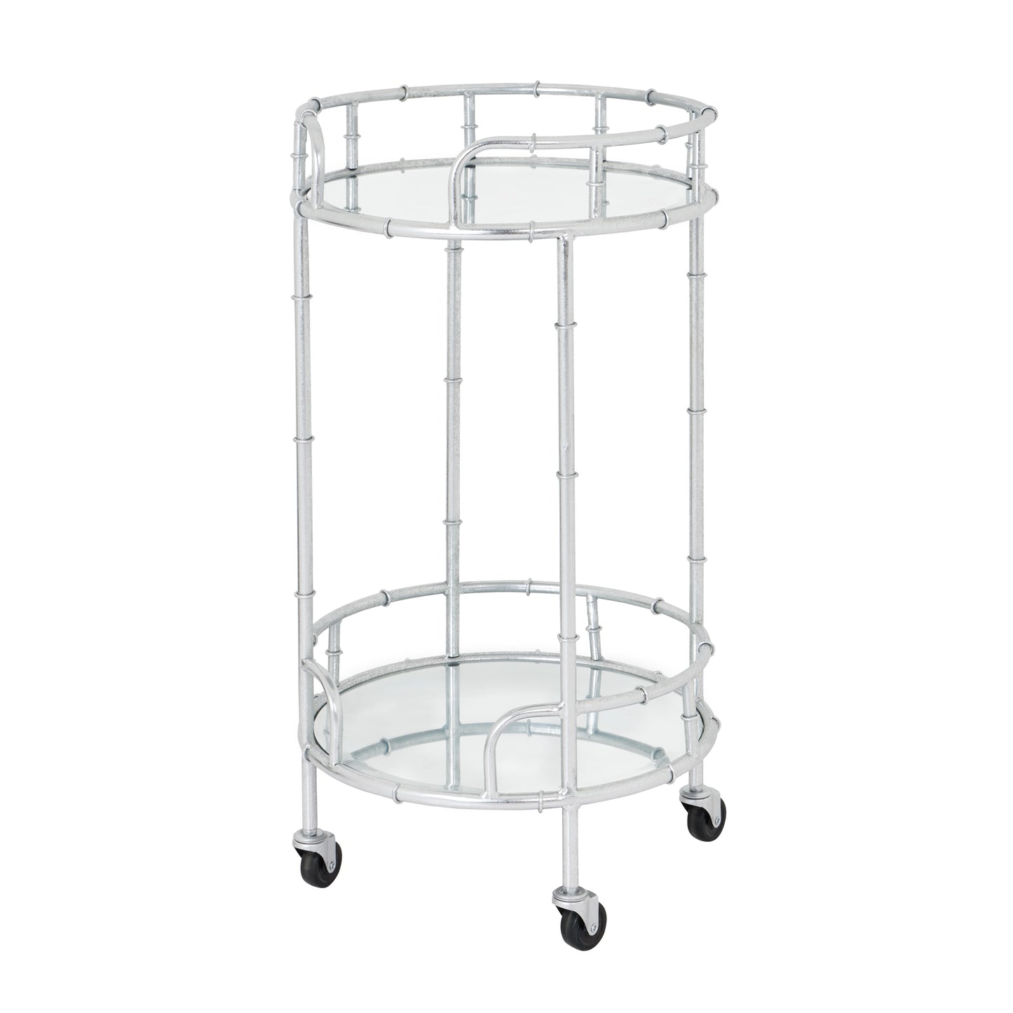 Henry Silver Round Drinks Trolley