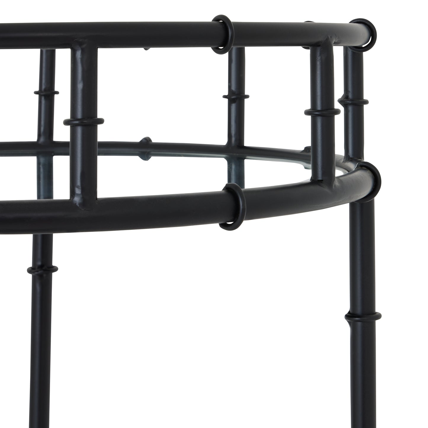 Henry Black Round Drinks Trolley