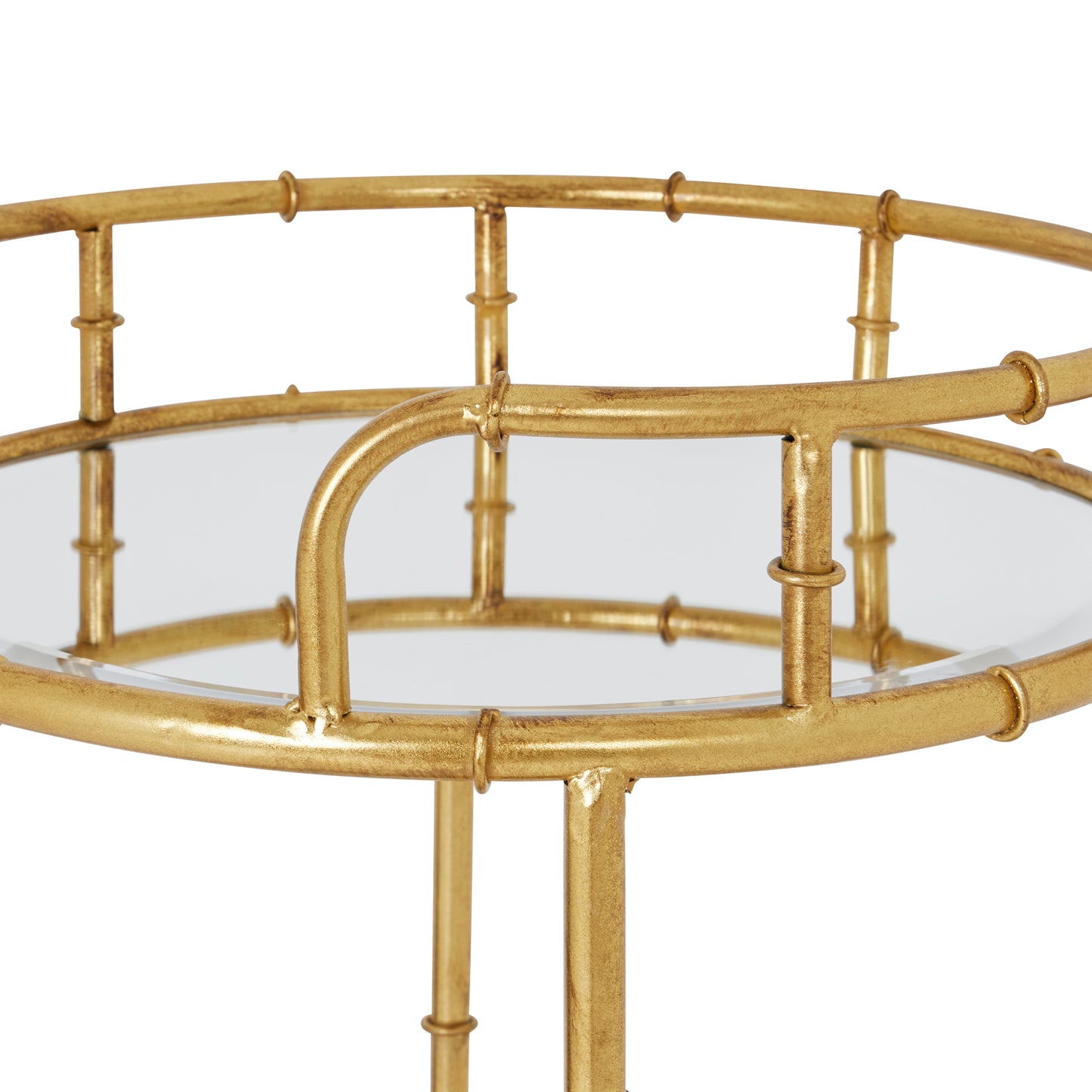 Henry Gold Round Drinks Trolley