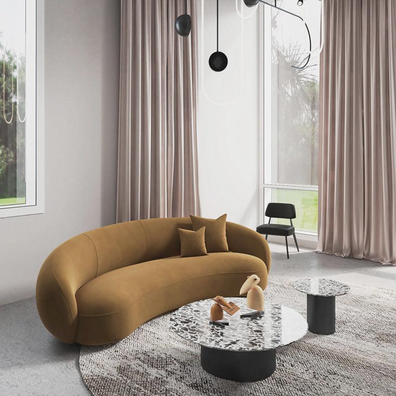 Romelia Three Seater Sofa, Velvet | Weilai Concept