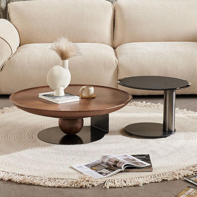 Ian Round Coffee Table Set, Solid Wood | Weilai Concept