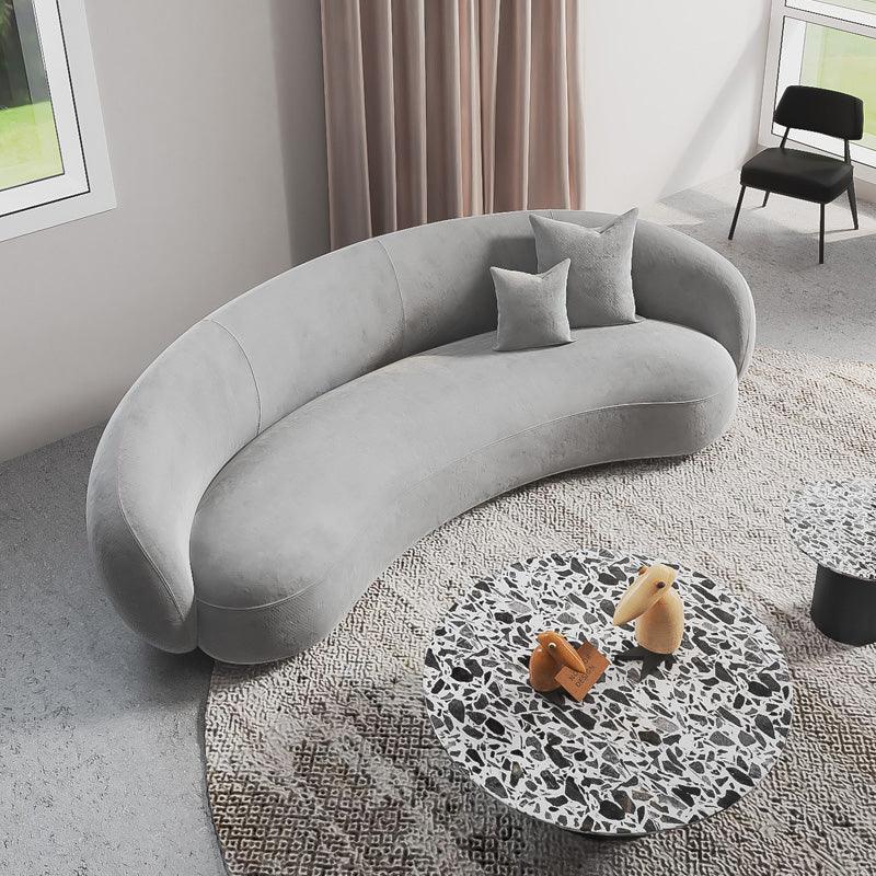 Romelia Three Seater Sofa, Velvet | Weilai Concept