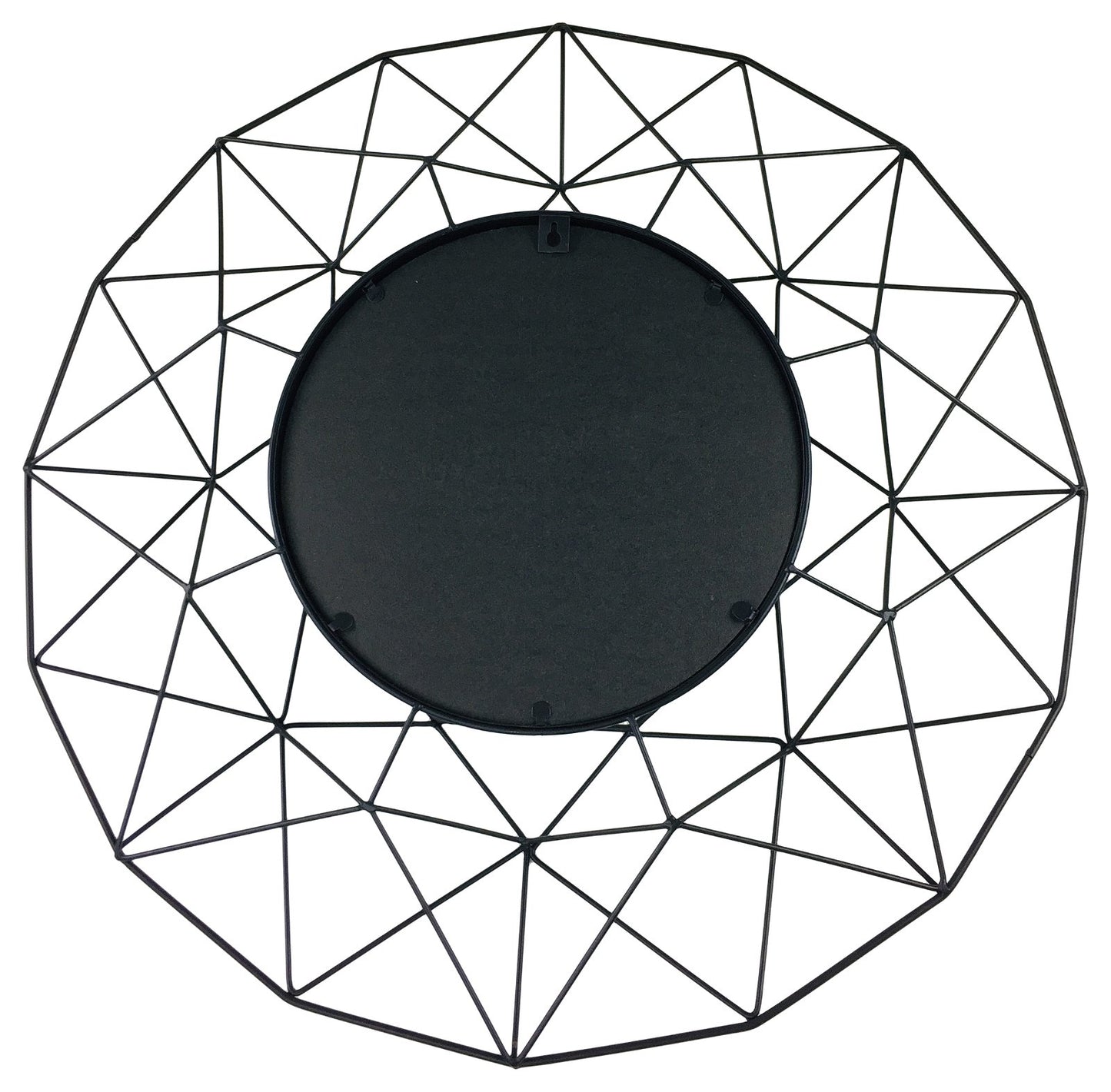 Geometric Mirror in Black 64cm