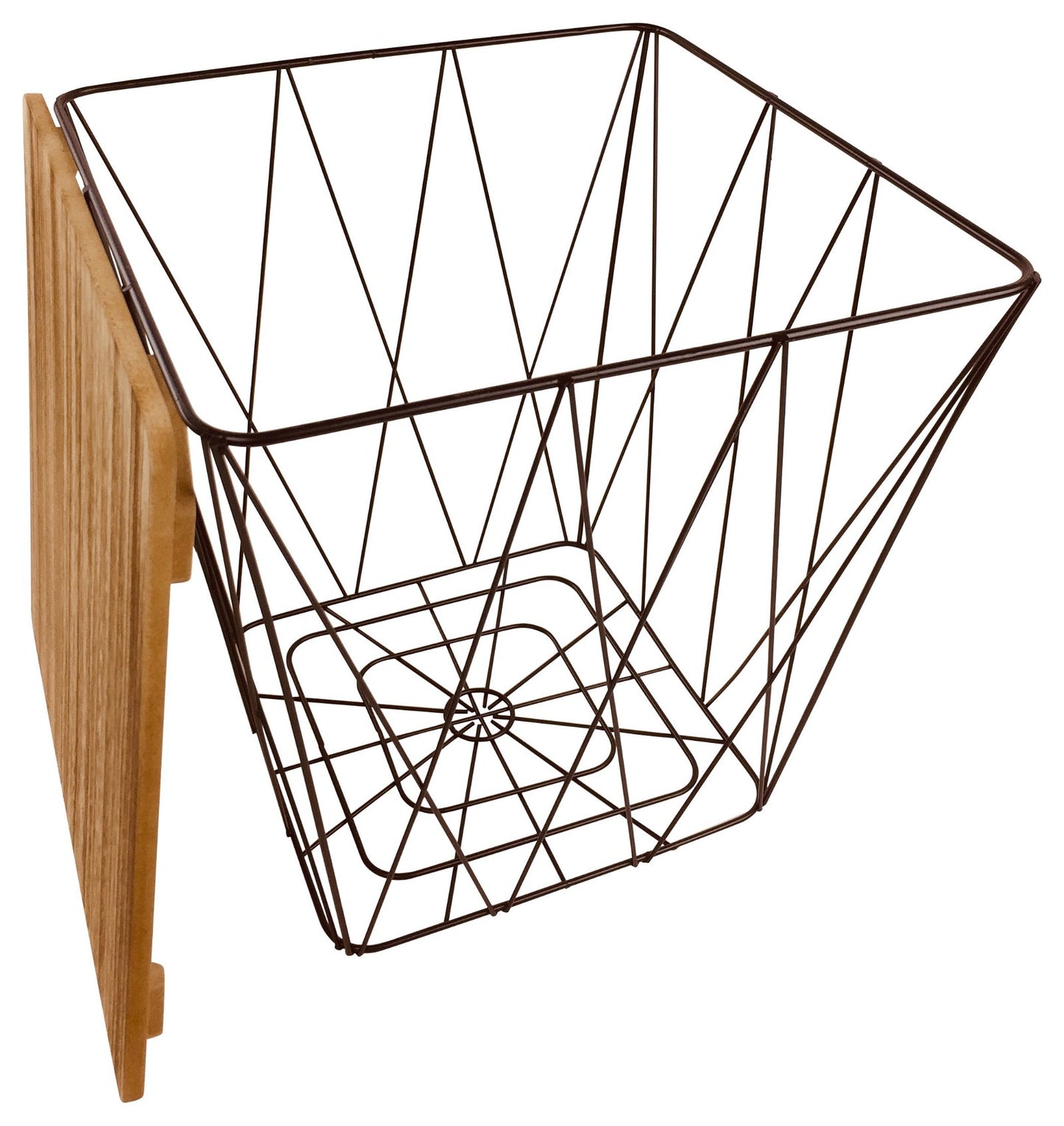 Geometric Black Wire Square Side Table