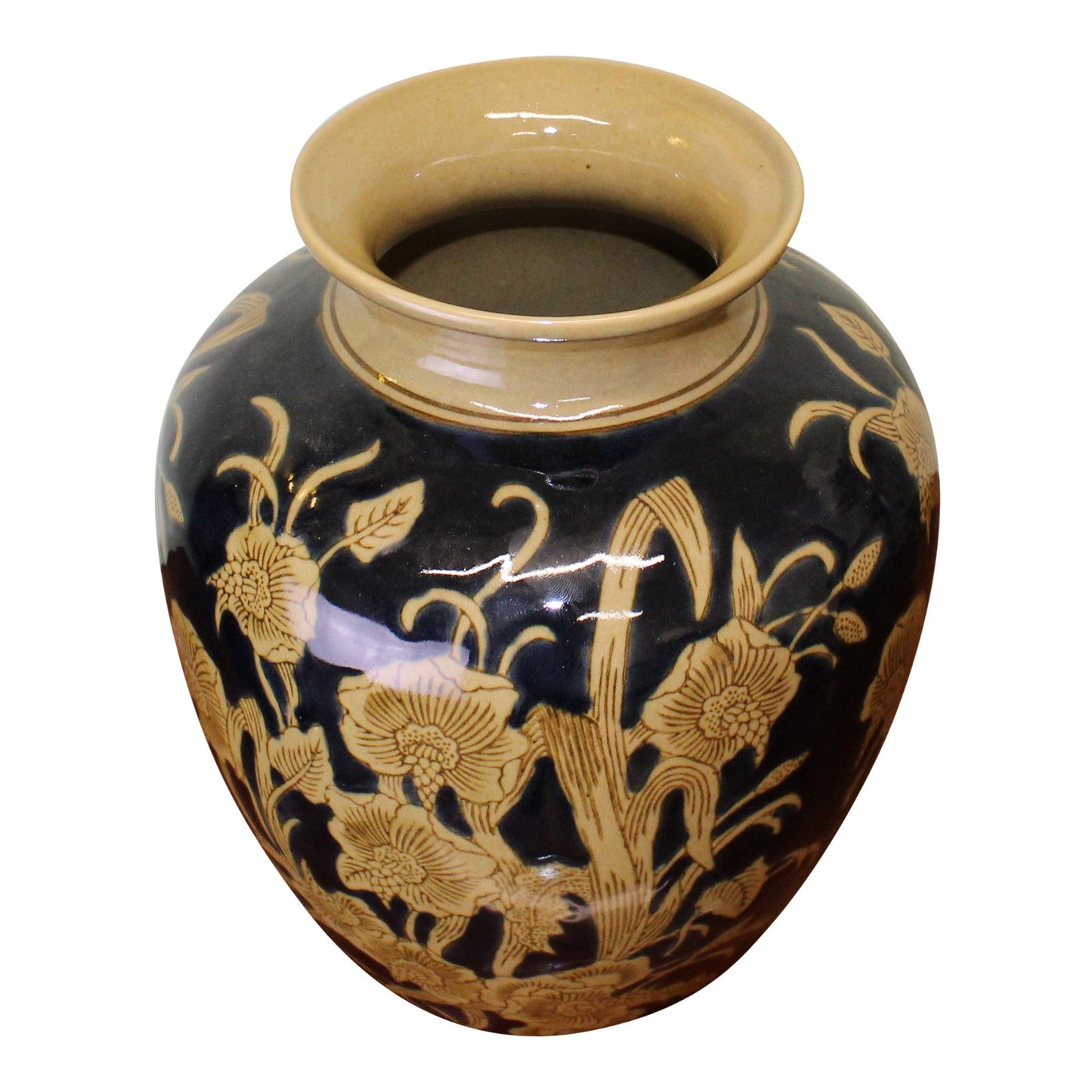 Regal Ceramic Embossed Vase 25cm