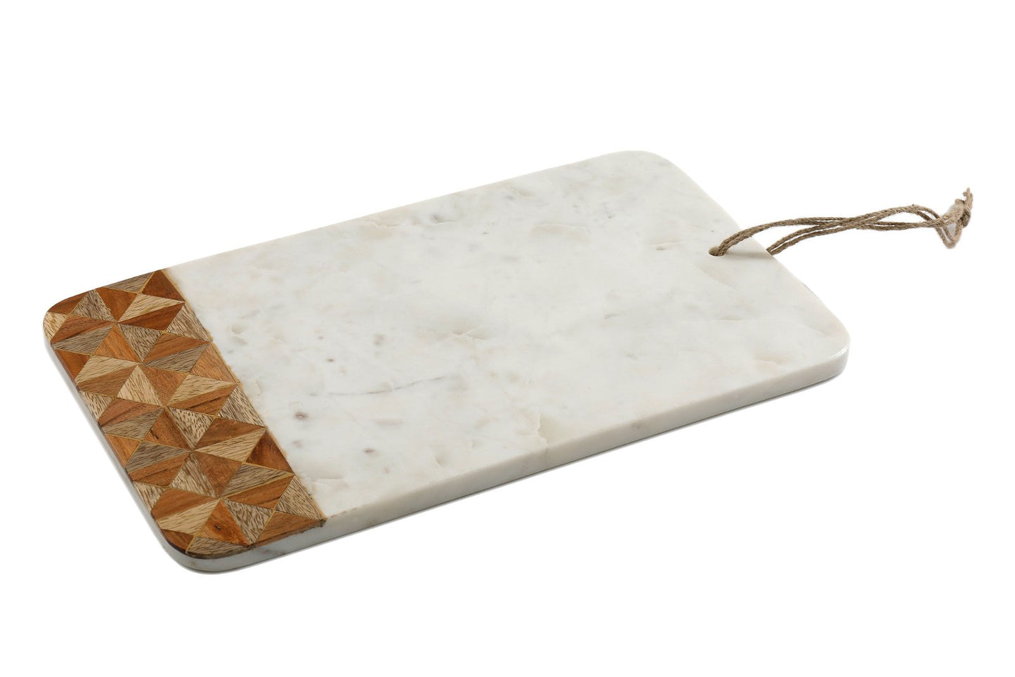 Marble and Patterned Wood Chopping Board