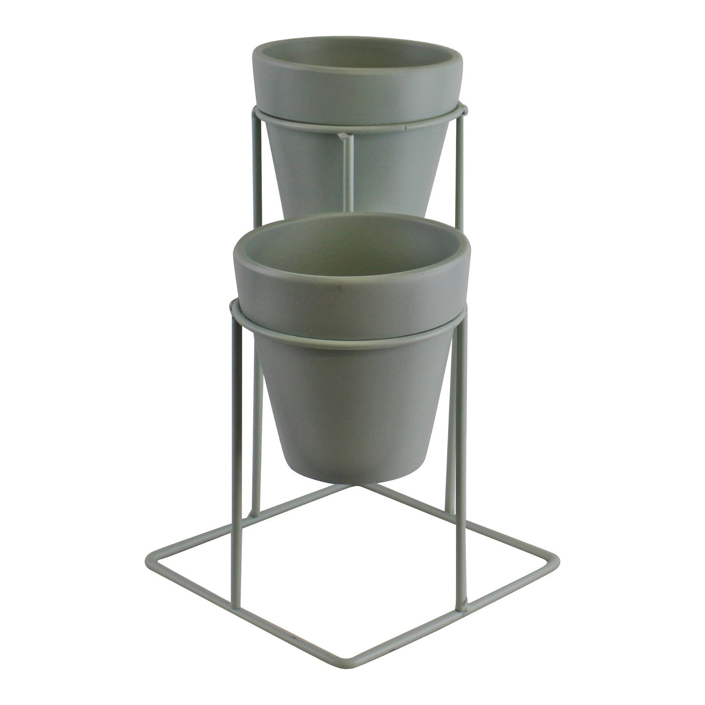 Potting Shed Double Planter On Stand, Green