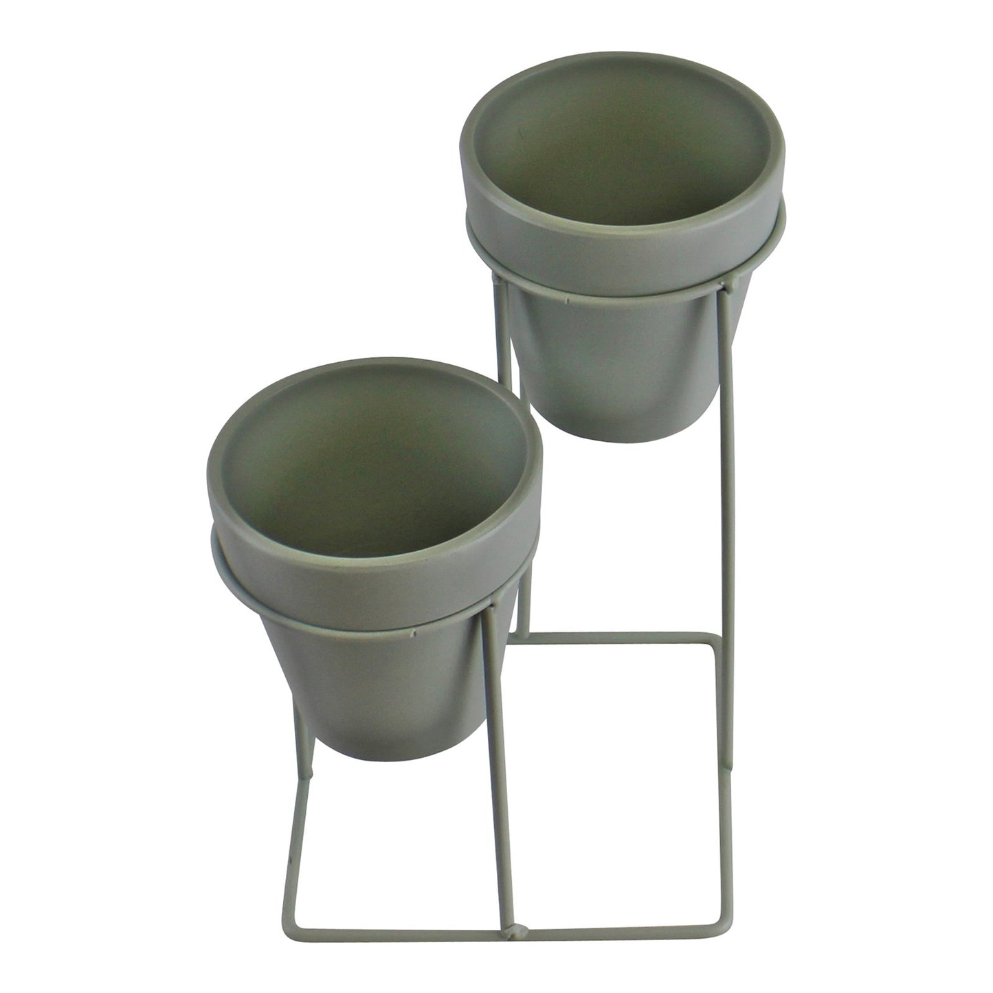 Potting Shed Double Planter On Stand, Green