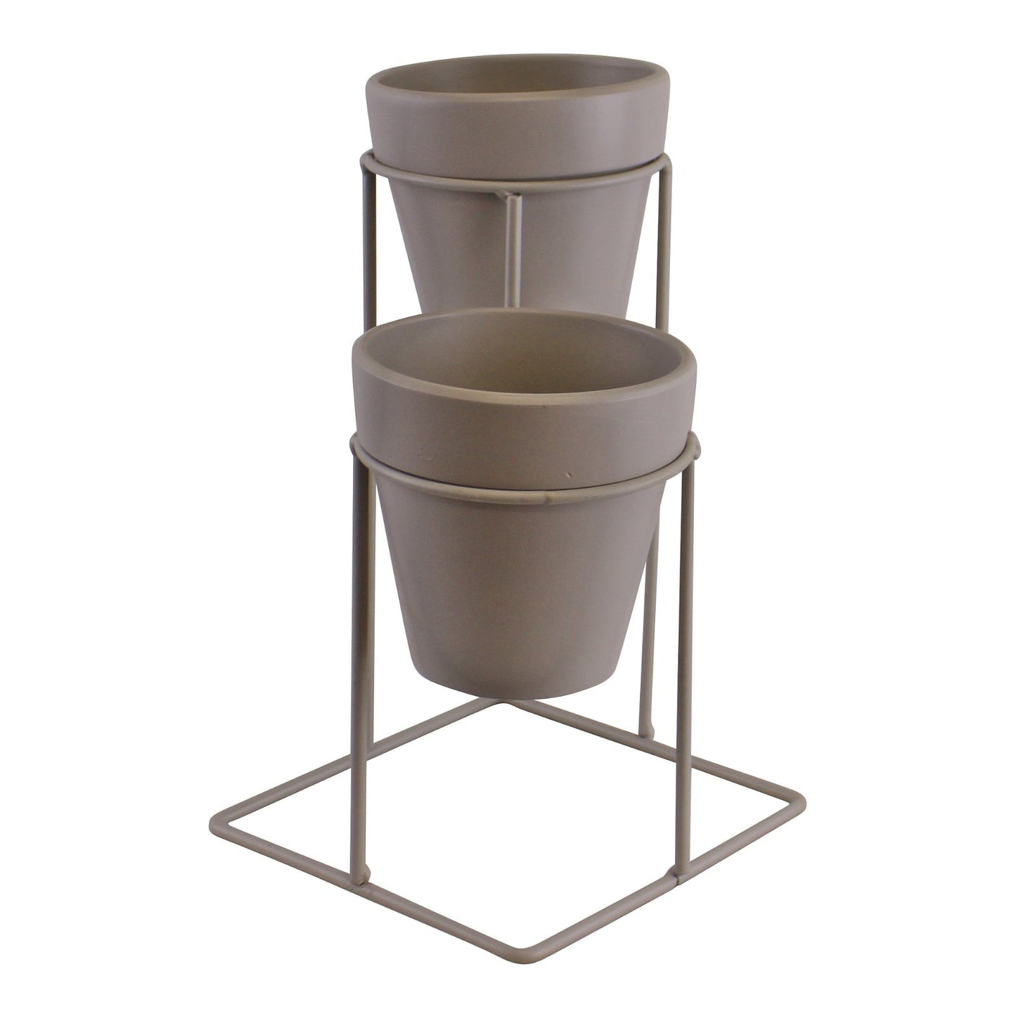 Potting Shed Double Planter On Stand, Grey