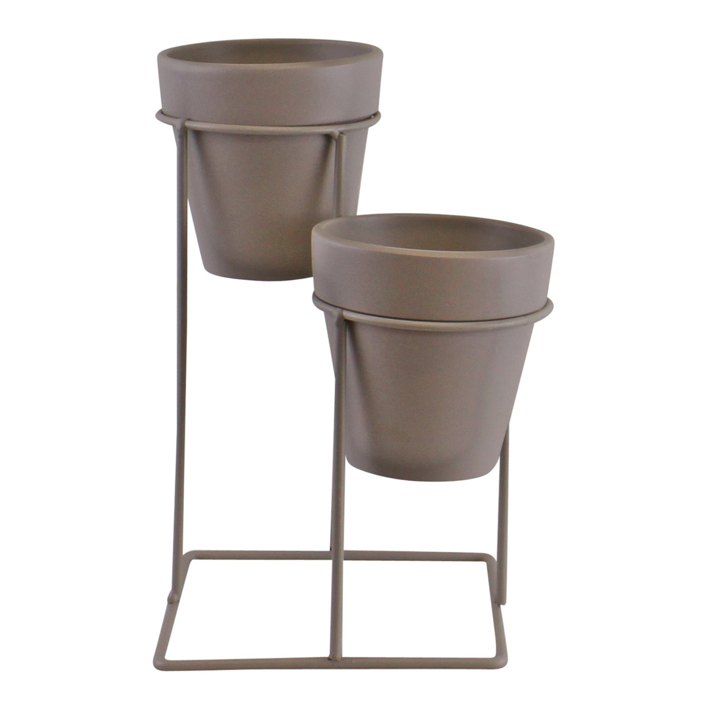 Potting Shed Double Planter On Stand, Grey