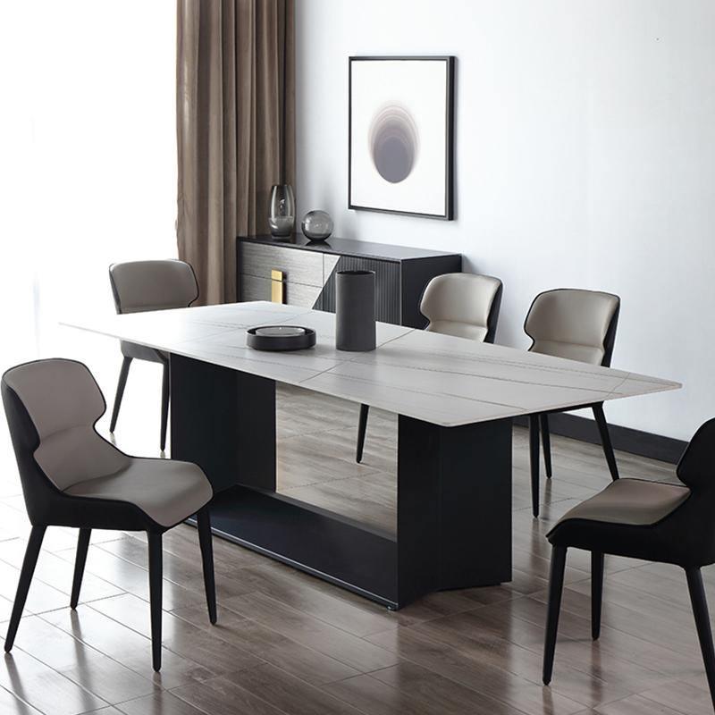 Alme Dining Table, Black Base | Weilai Concept