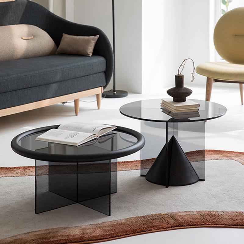 Cameron Nesting Coffee Table Set, Black | Weilai Concept