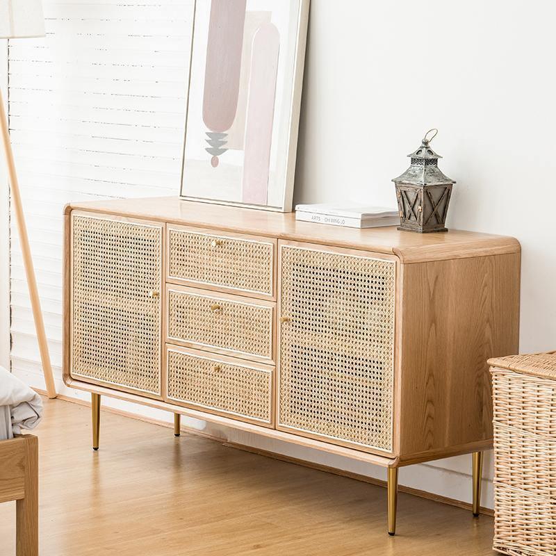 Cane Sideboard, Natural Rattan & Ash Esche Wood | Weilai Concept