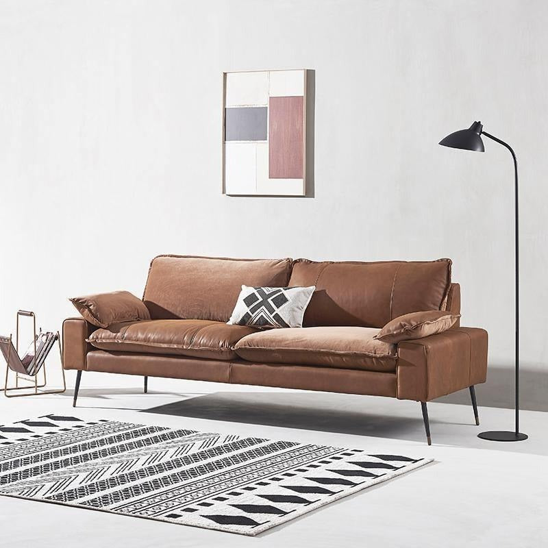 Caudill Two Seater Sofa, Cowhide Leather | Weilai Concept