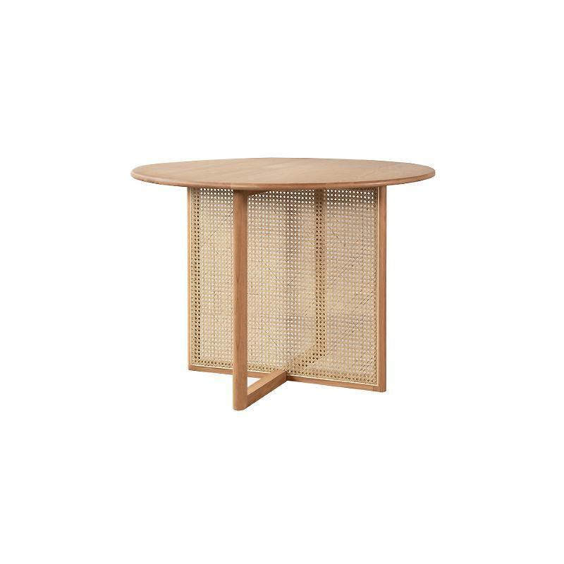 Gavril Rattan Dining Table, Light Oak | Weilai Concept