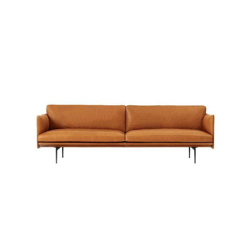 H81 Hamilton Two Seater Sofa, Italian Genuine Leather | Weilai Concept