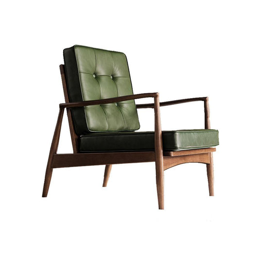 Hans CH32 Green Armchair, Solid Wood | Weilai Concept