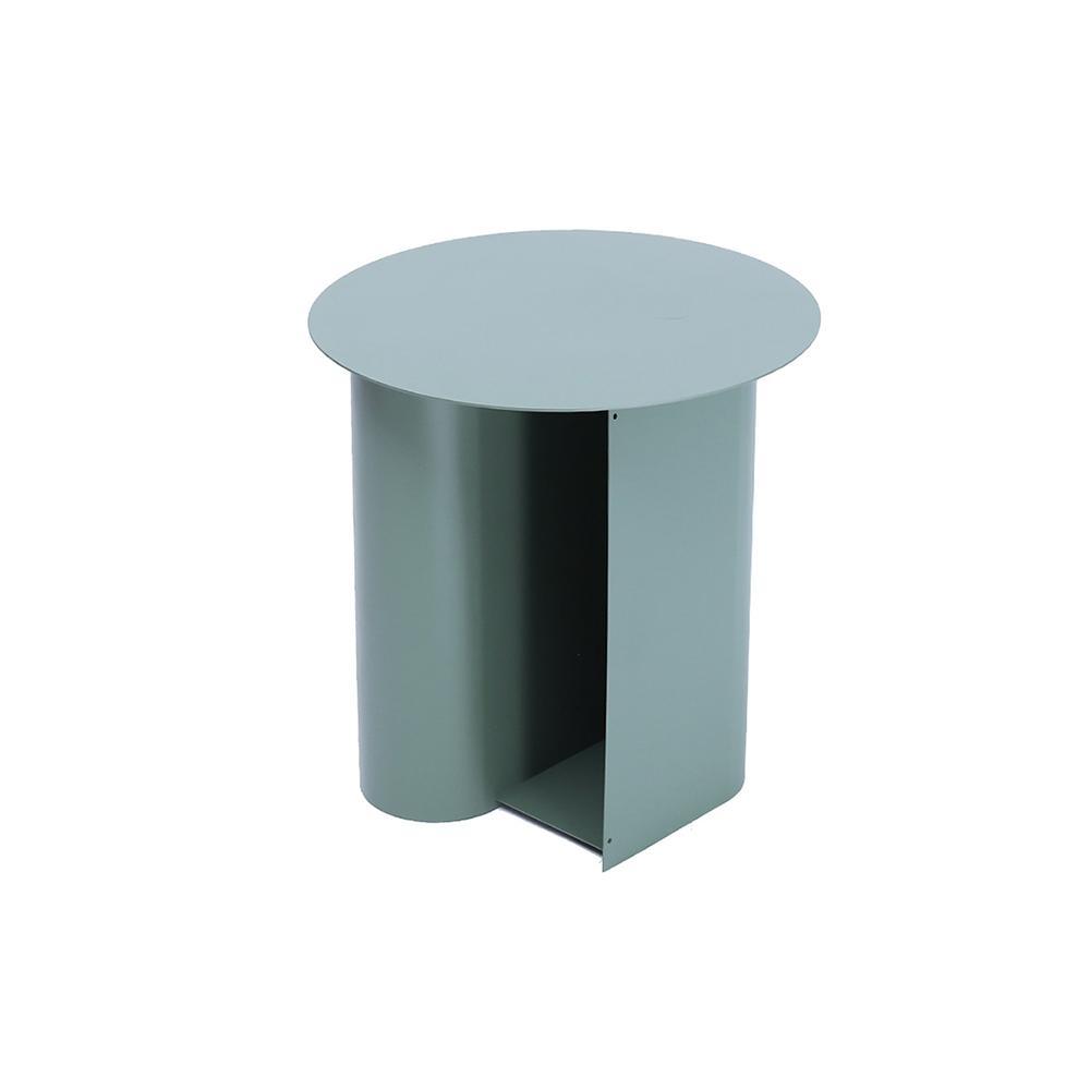 M39 Green Side Table With Side Storage | Weilai Concept