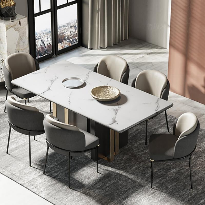 Novara Dining Table Set, Sintered Stone, Italian Design | Weilai Concept