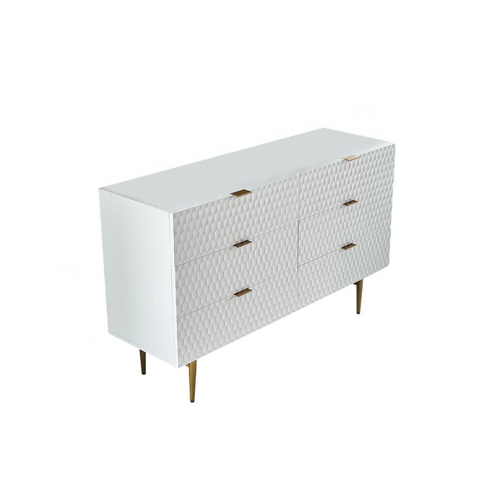 Rutland Sideboard, Gold & White | Weilai Concept